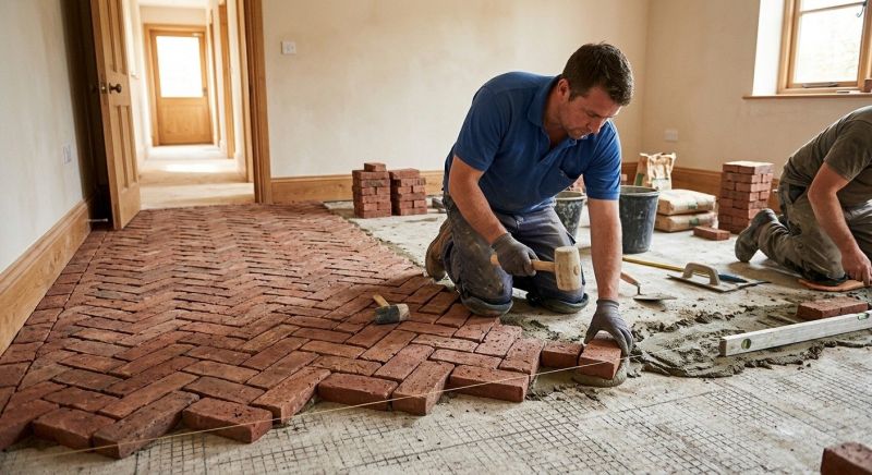 Brick Flooring Installation in Boston, MA