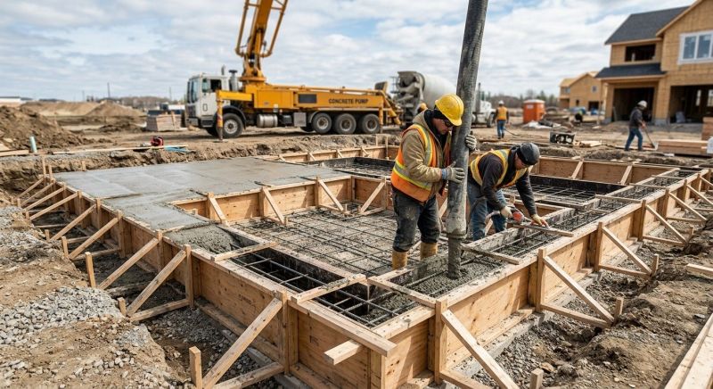 Foundation Pouring in Columbus, OH
